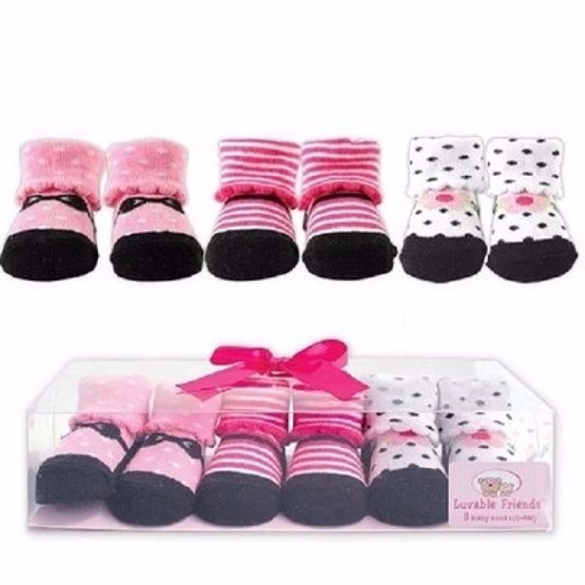 Baby girl hot sale bootie socks