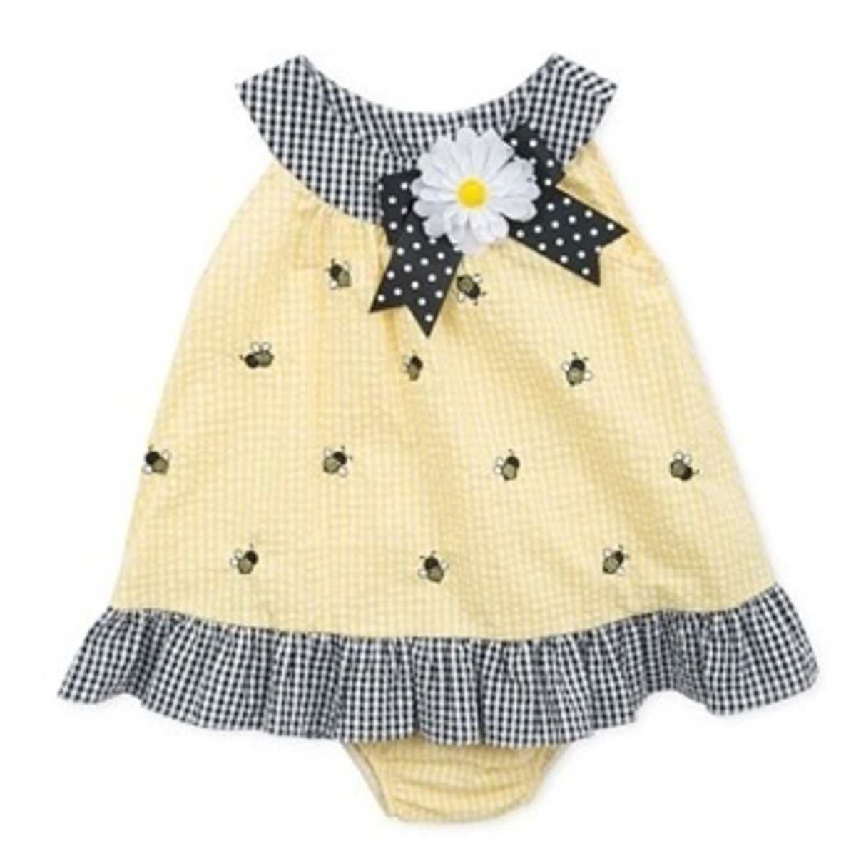 Rare editions yellow dress top