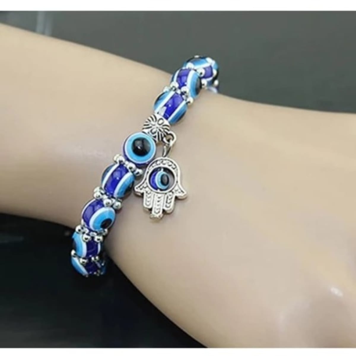 Blue Eye Bracelet With Hamsa Konga Online Shopping