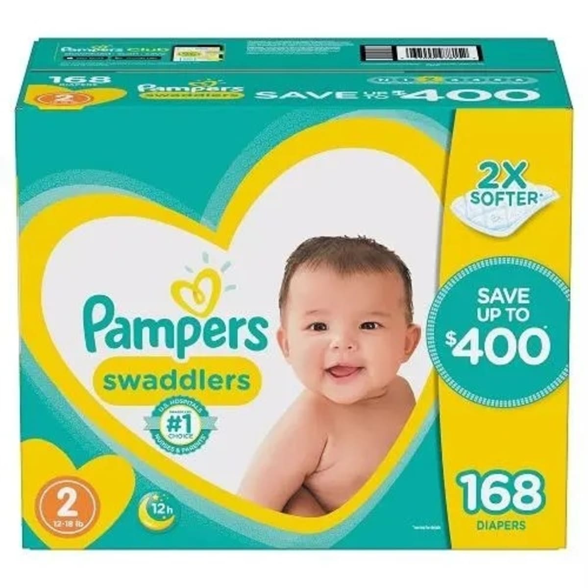 Pampers swaddlers sale 168