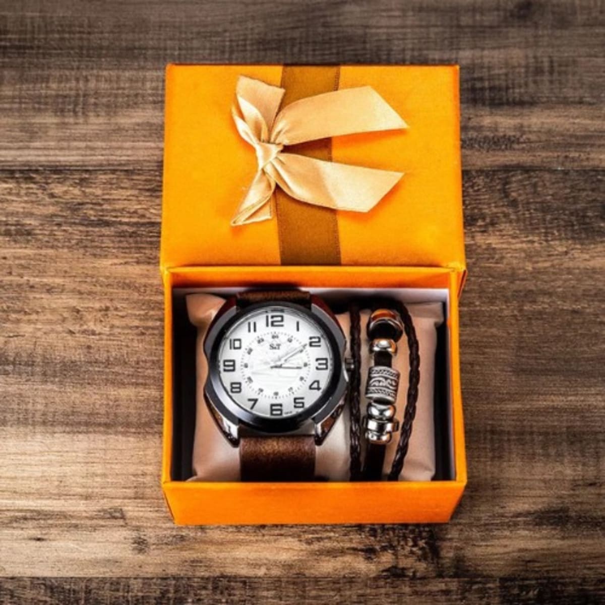 Leather bracelet watch mens store