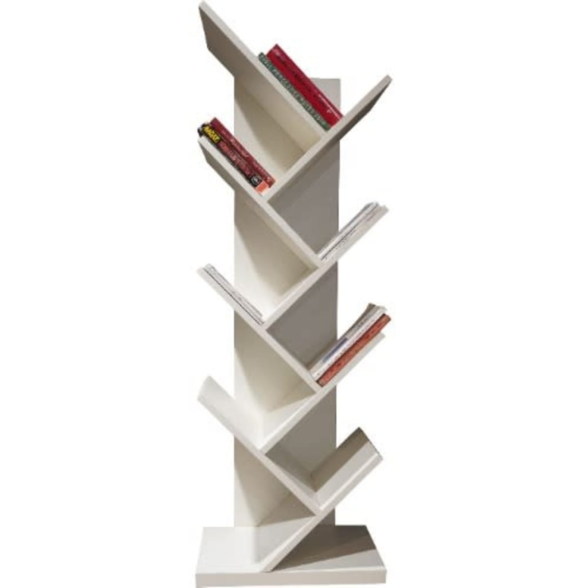 V shaped best sale bookshelf
