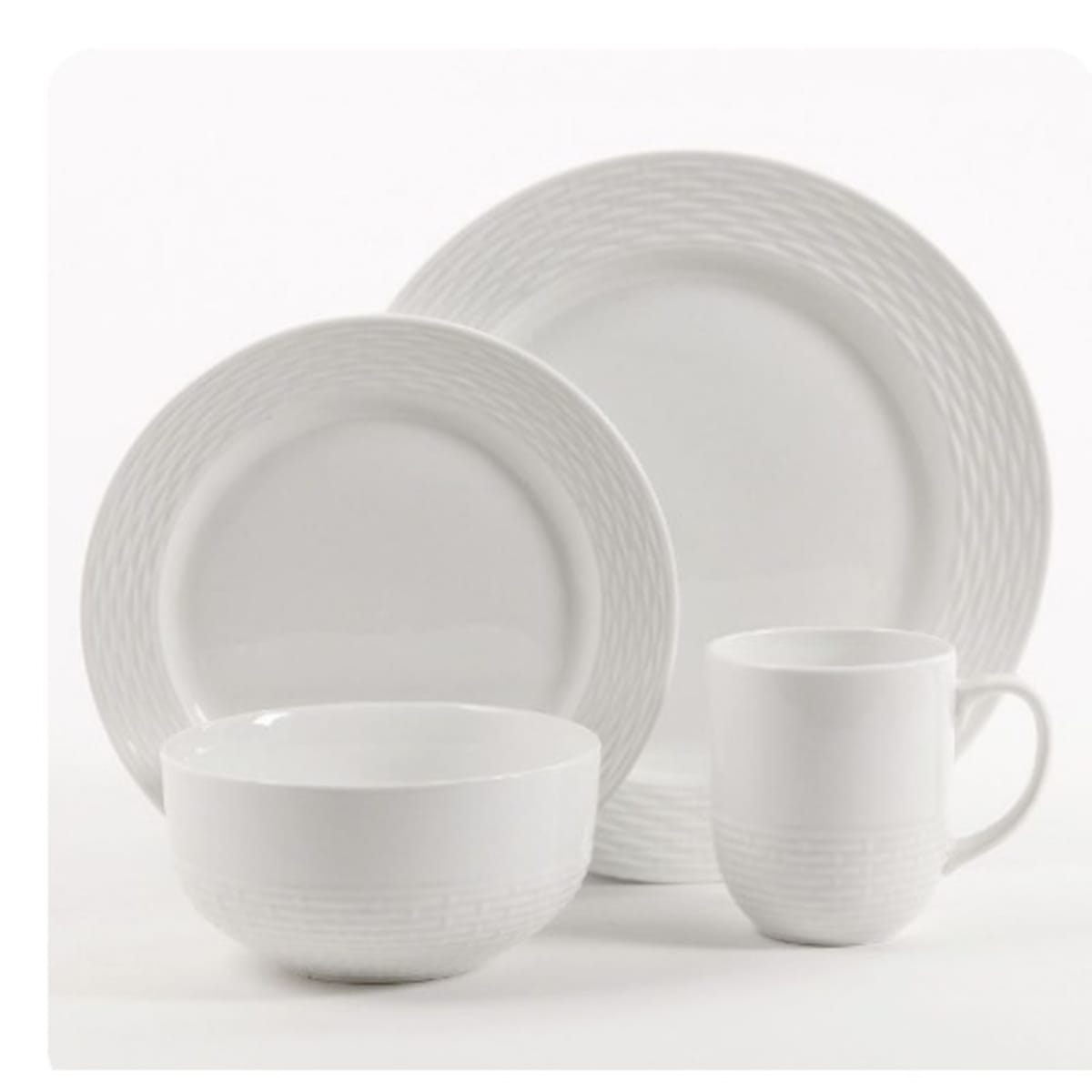 Basketweave dinnerware new arrivals