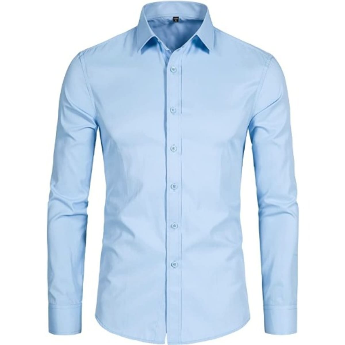Sky blue dress shirt sales mens