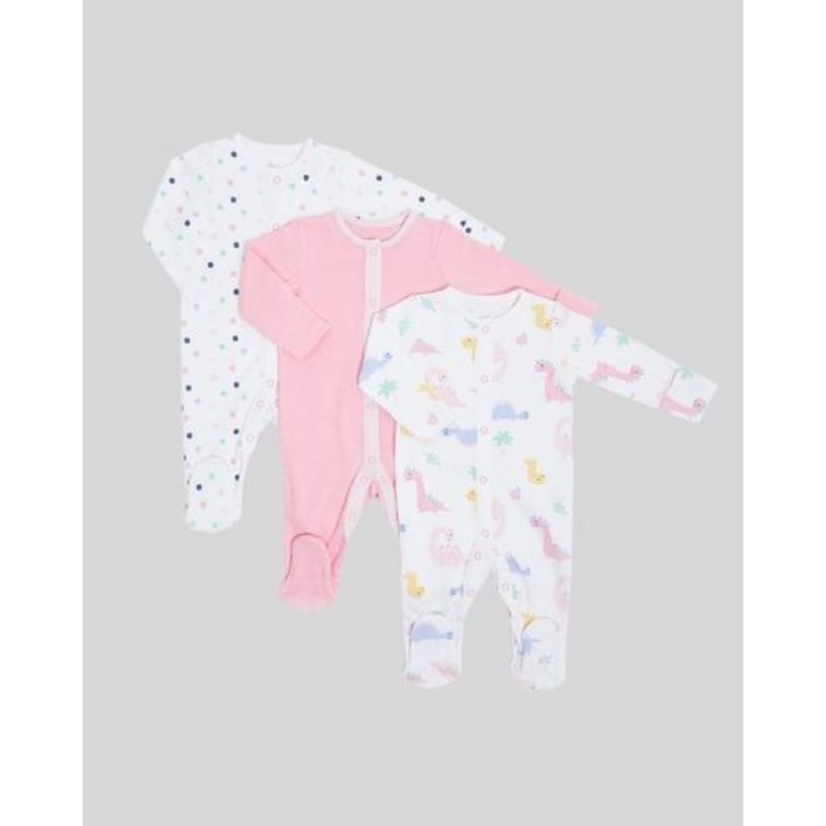 Plain pink sleepsuits on sale