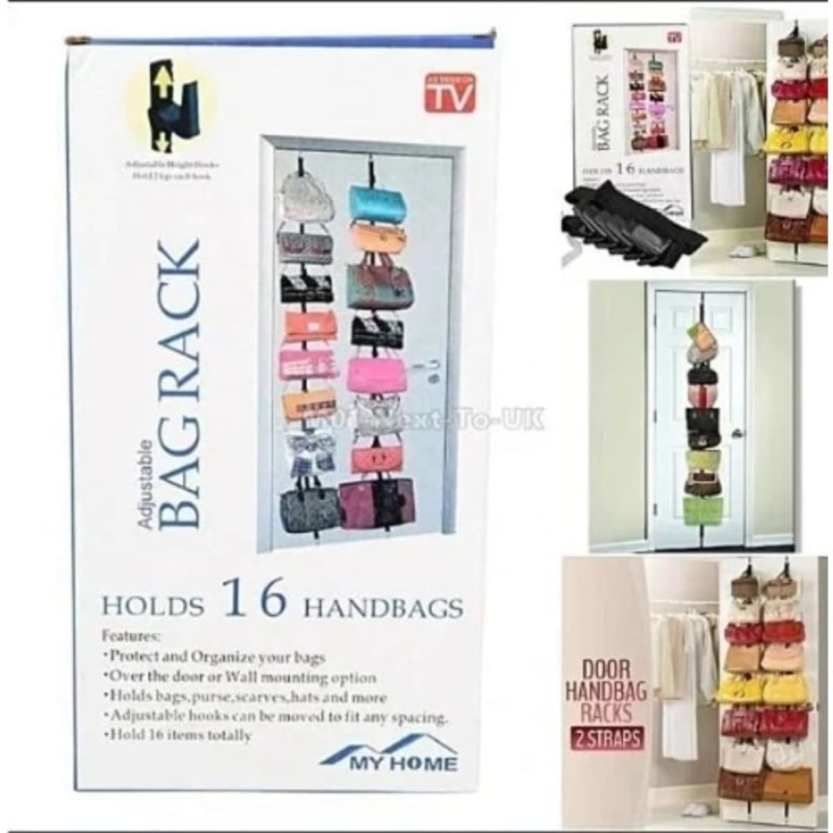 Adjustable bag rack store