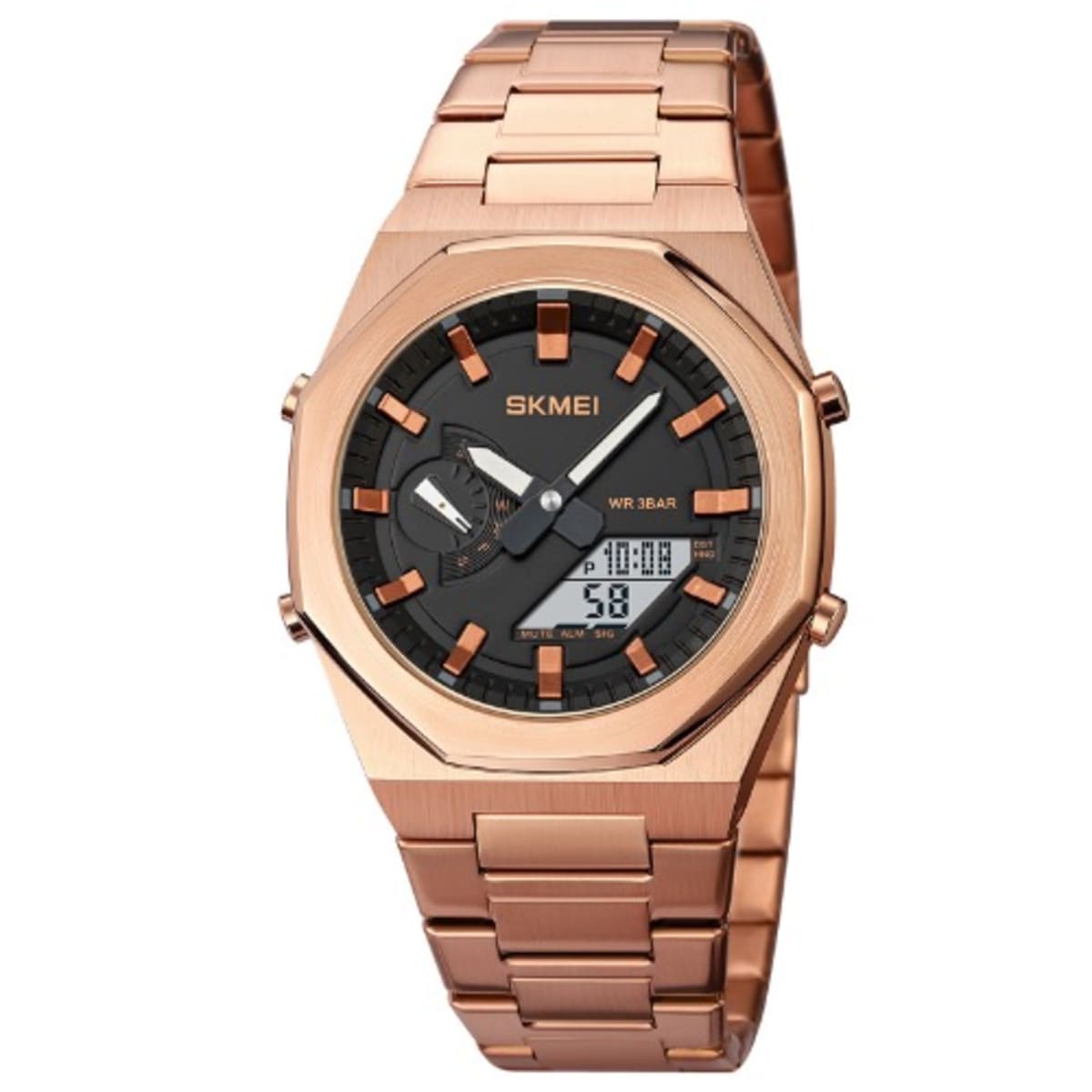 Dual time wrist watch deals