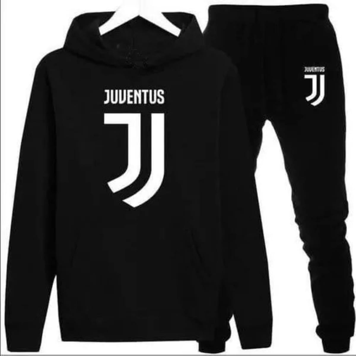 Juventus Print Hoodie And Jogger Black Konga Online Shopping