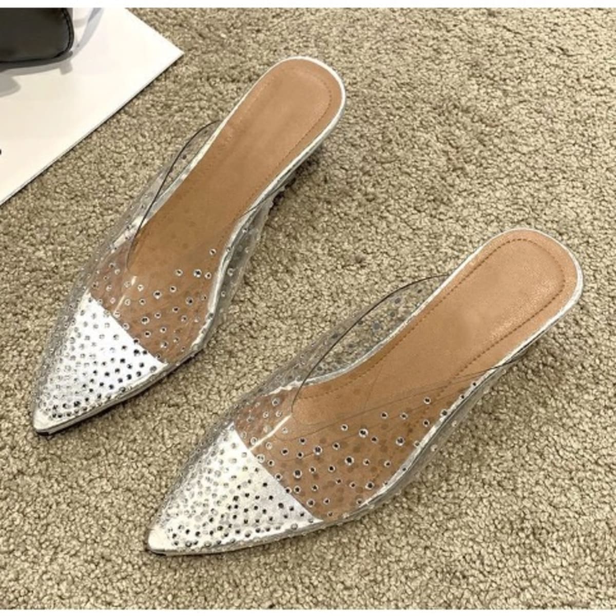 Studded mules sales heels