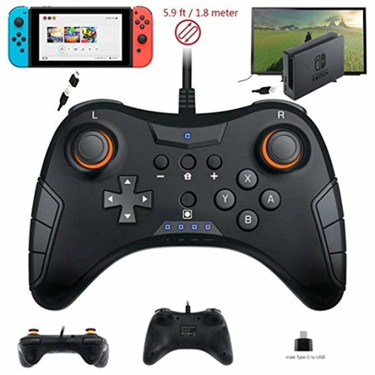 Switch pro controller sale usb