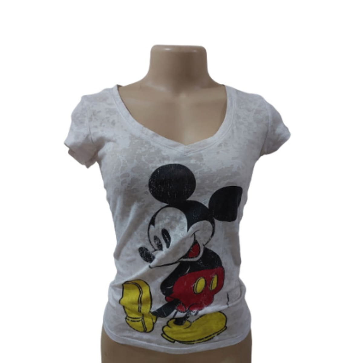 Mickey mouse v deals neck t shirt