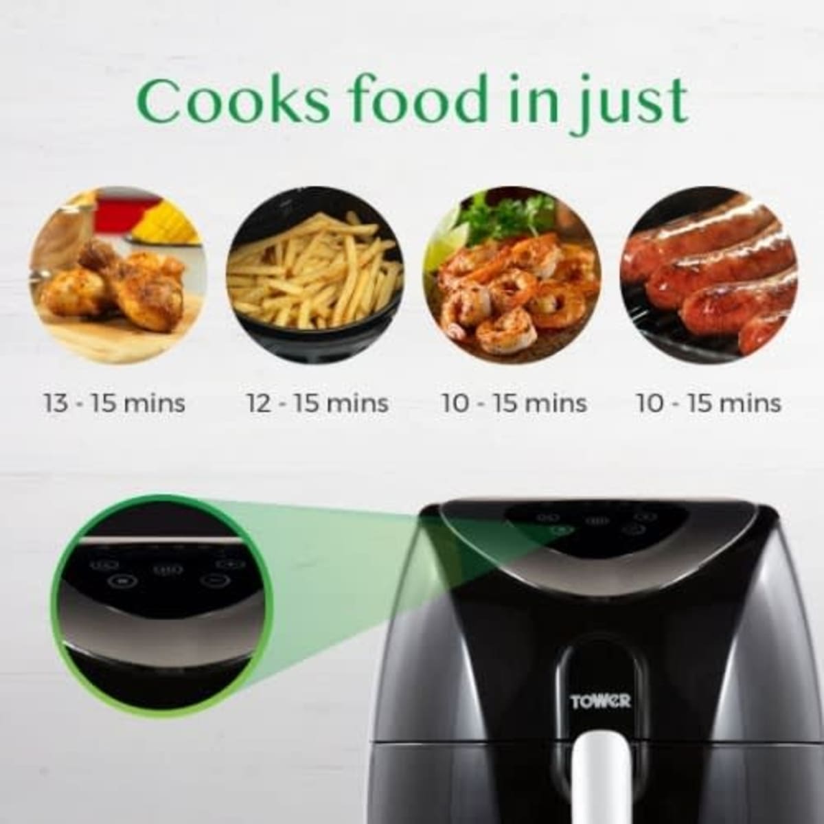 Tower Digital Air Fryer with Rapid Air Circulation 4.3 Litre