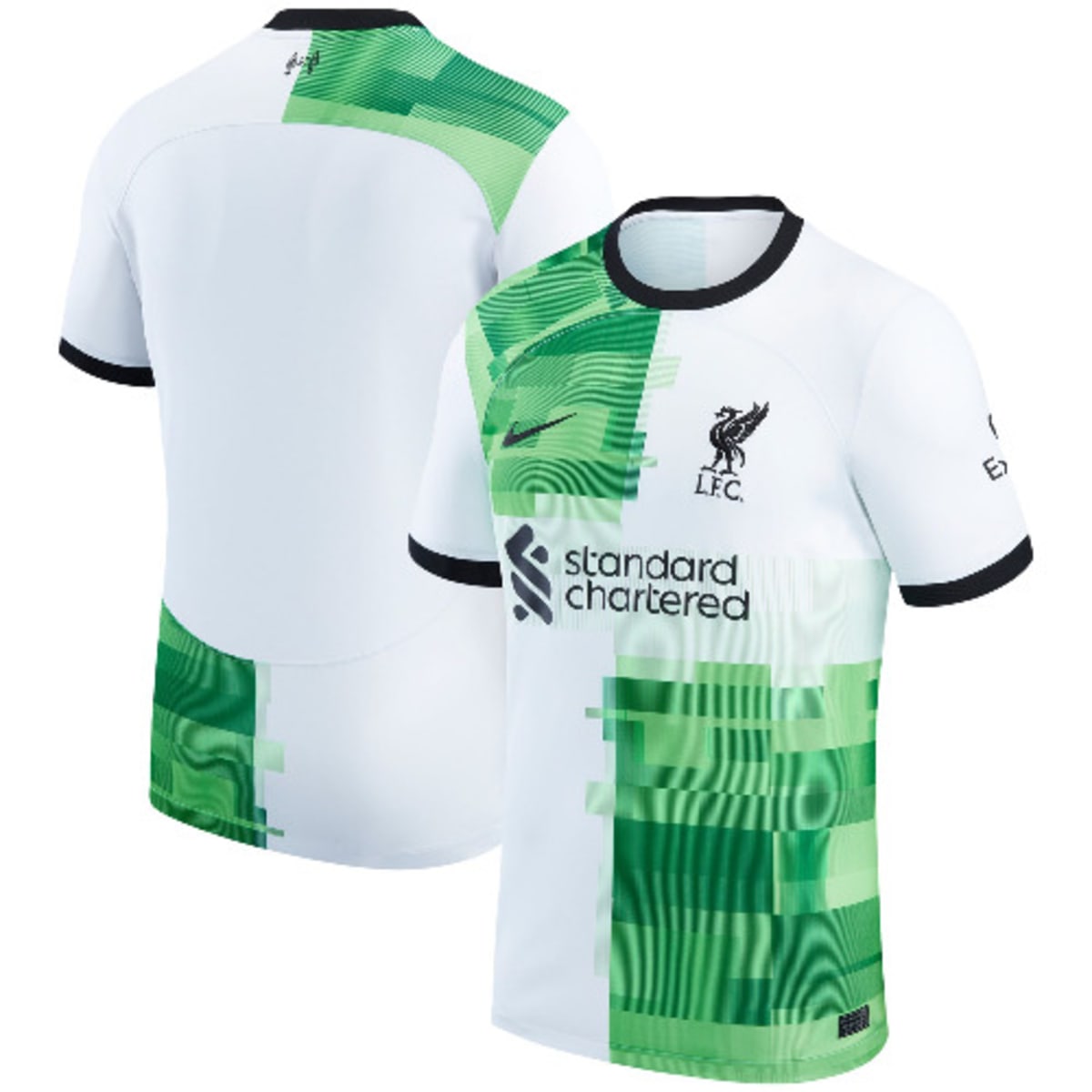 Liverpool jersey sales green and white