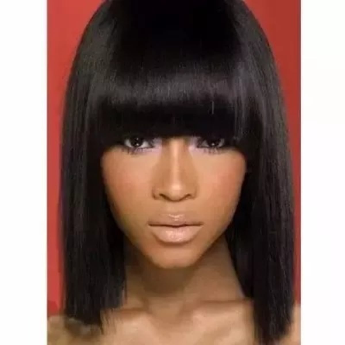 Full fringe shop human hair wig
