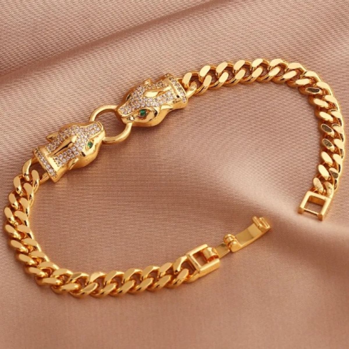 Iced Out Leopard Head Bracelet Gold Konga Online Shopping