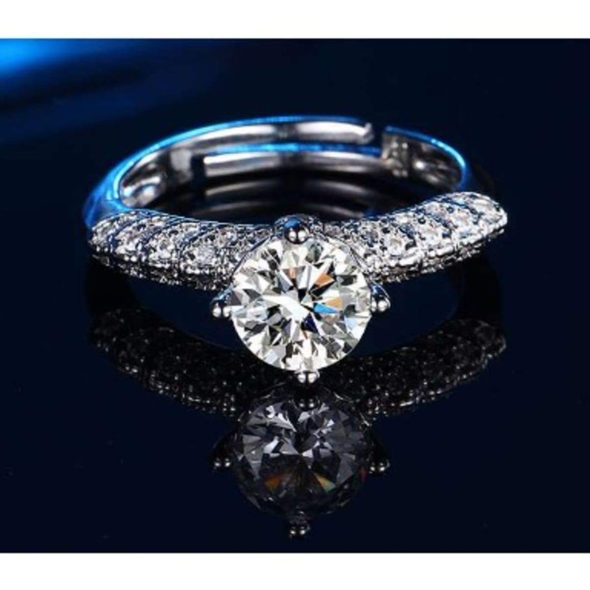 Adjustable hotsell engagement ring