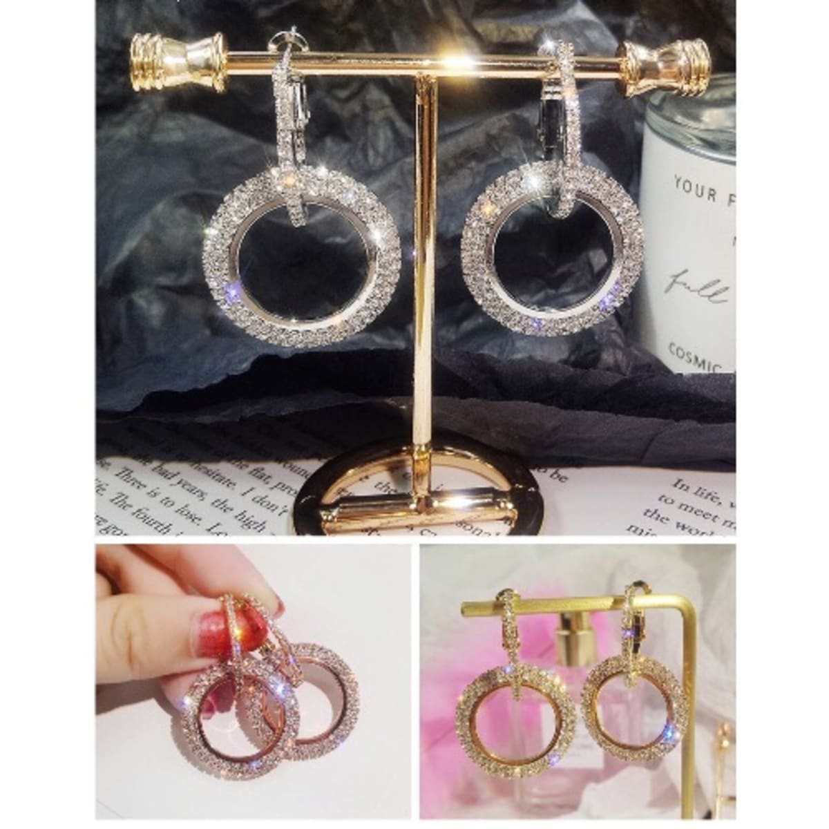 Luxury crystal clearance earrings