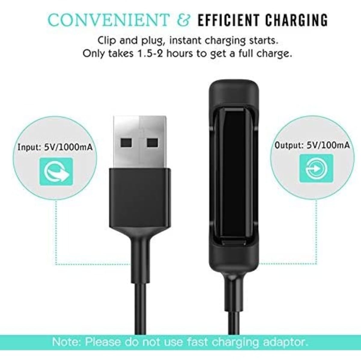 Moko Fitbit Flex 2 Charger Replacement Usb Charging Cable Cradle