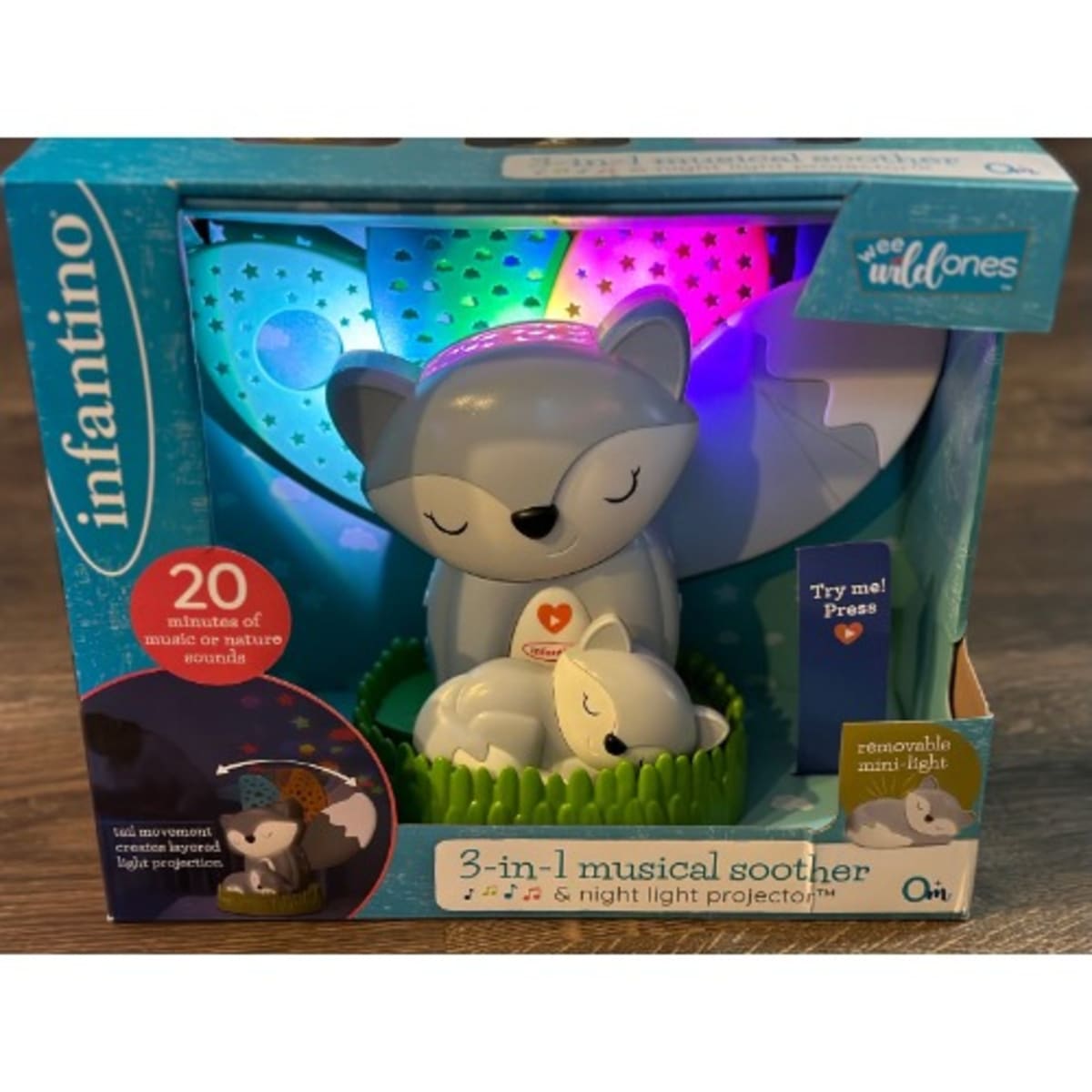 Infantino 3 in 1 musical soother & night light projector sales