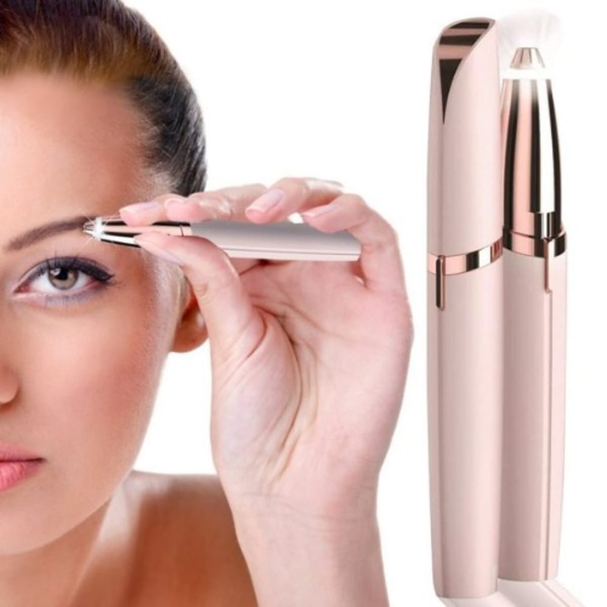 Hair Remover For Women Skincare Lipstick Shape Mini Epilator trimmer  Machine for face Upper Lip Chin