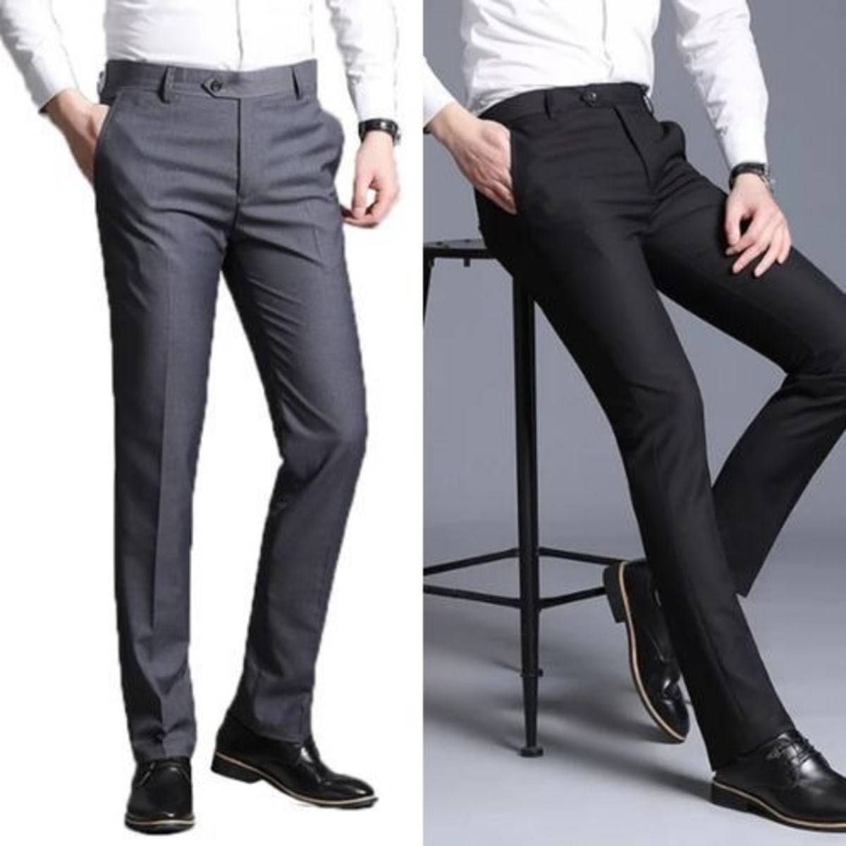 Autumn Business Suit Pants Men Clothing All Match Formal Wear Office  Trousers  eBay