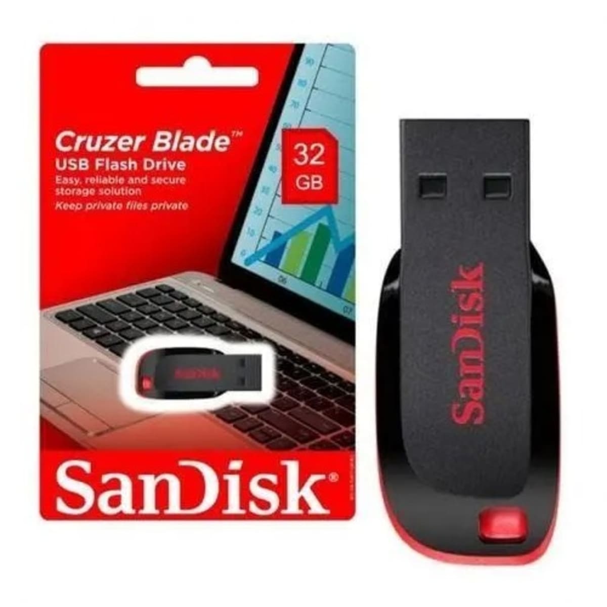 Pendrive Sandisk 32gb Cruzer Blade Usb 2.0