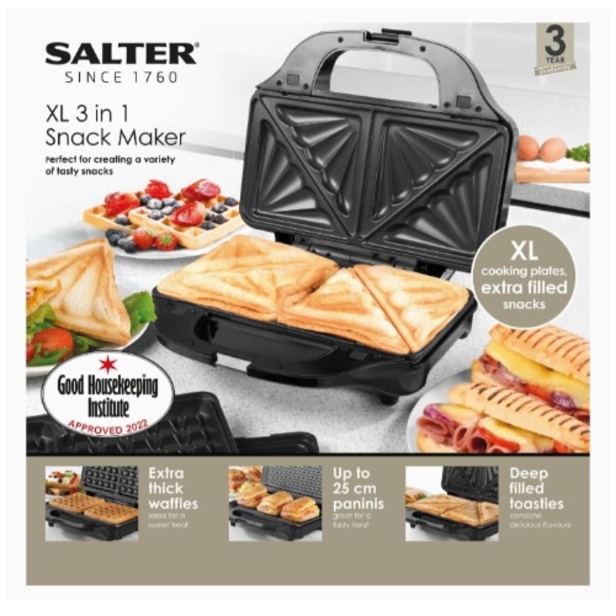 Salter XL 3 in 1 Snack Maker Unboxing In 2020 