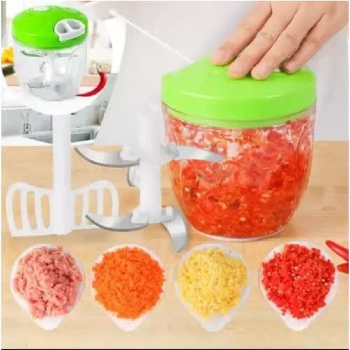 Manual Food Chopper 1000ML -Pink