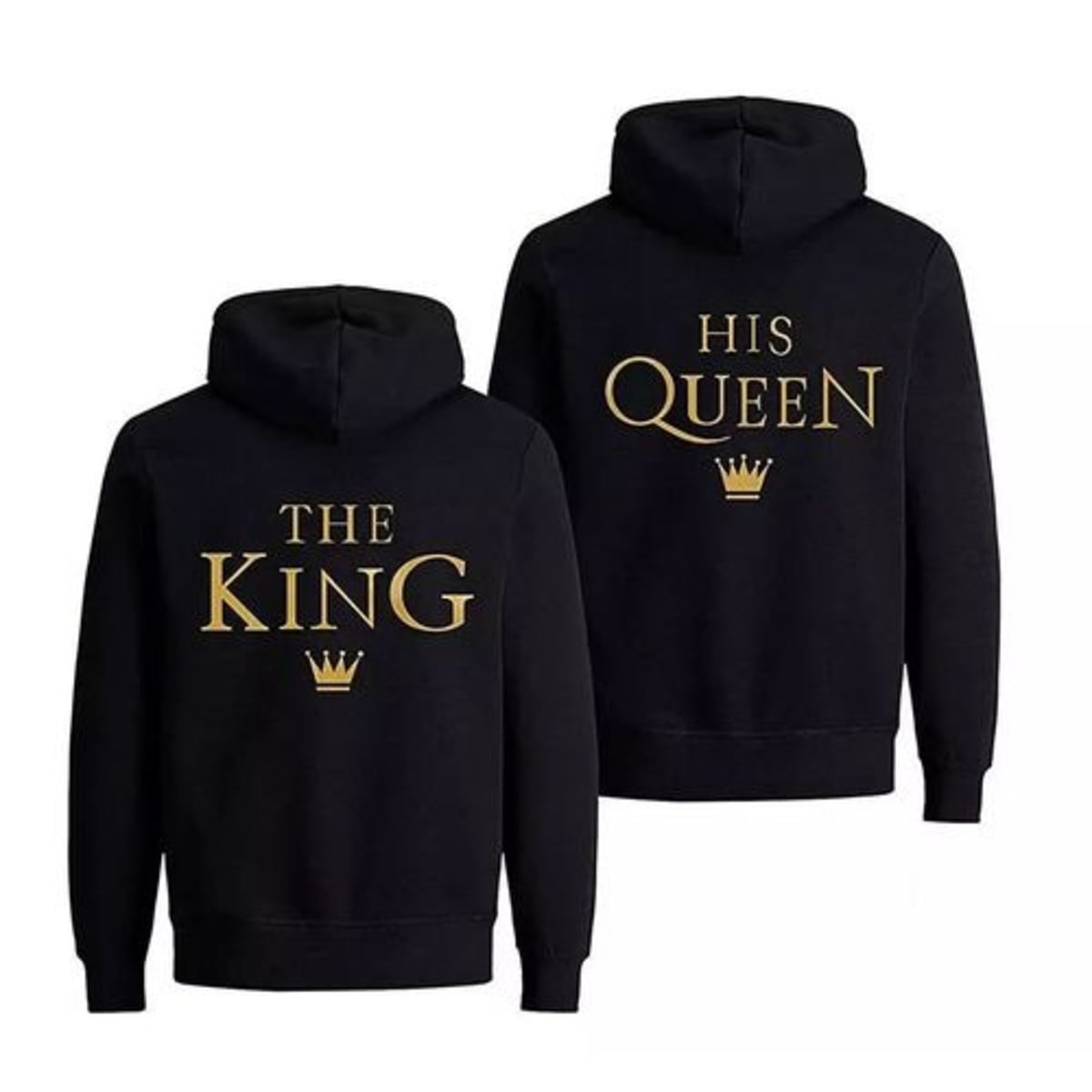 Black king and queen hoodies deals