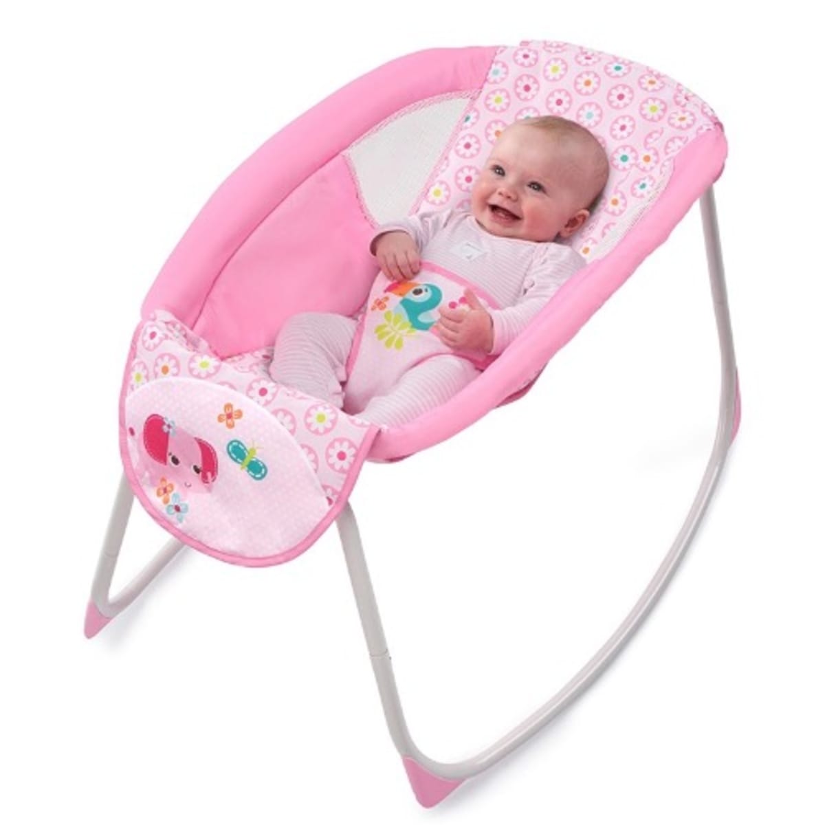 Bright Starts Jungle Blooms Rocking Sleeper Pretty In Pink