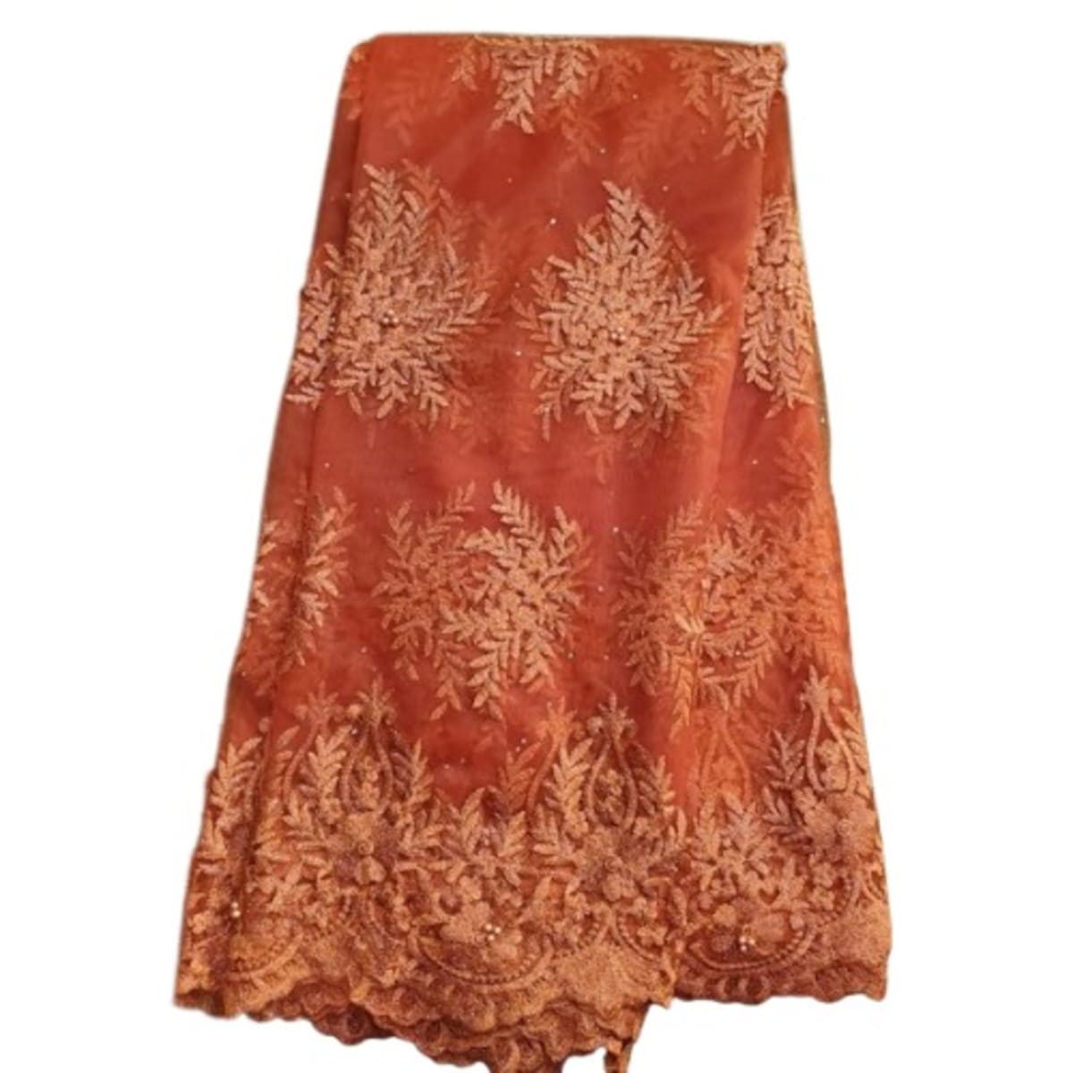 Orange hotsell lace material