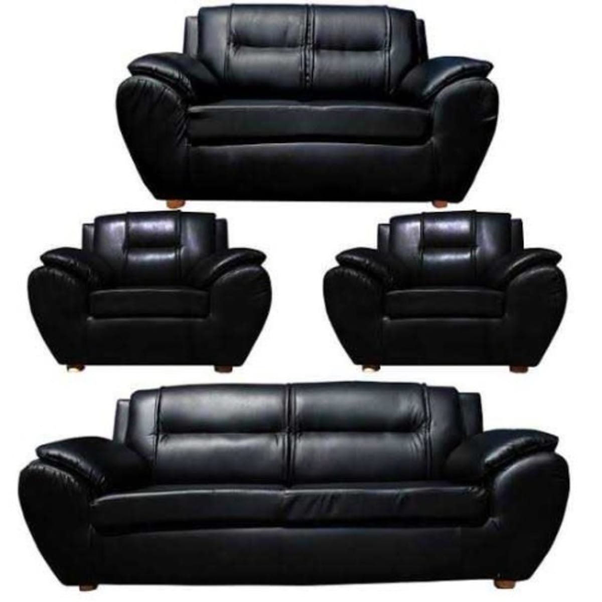 7 seater leather lounge deals