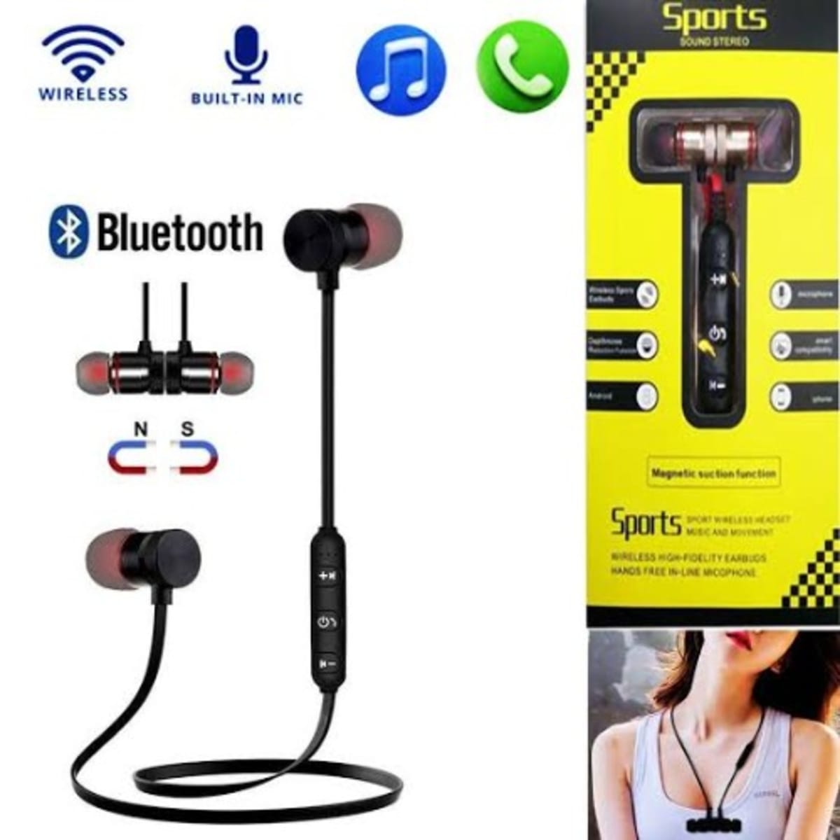 Sports sound stereo wireless headset outlet