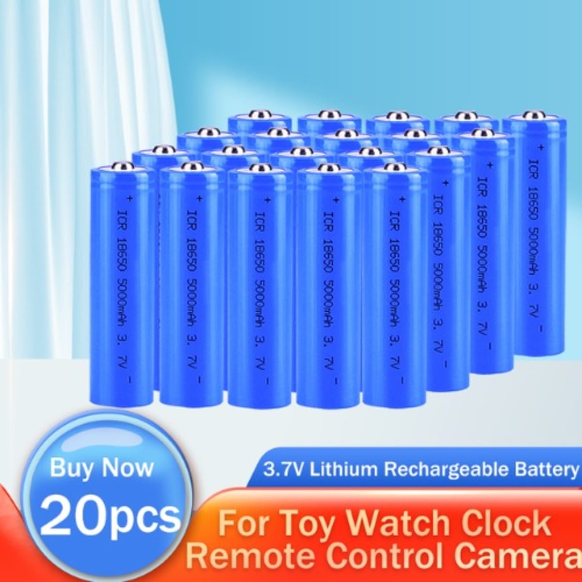 Lithium Rechargeable Battery For Flashlight Powerful Torch 20