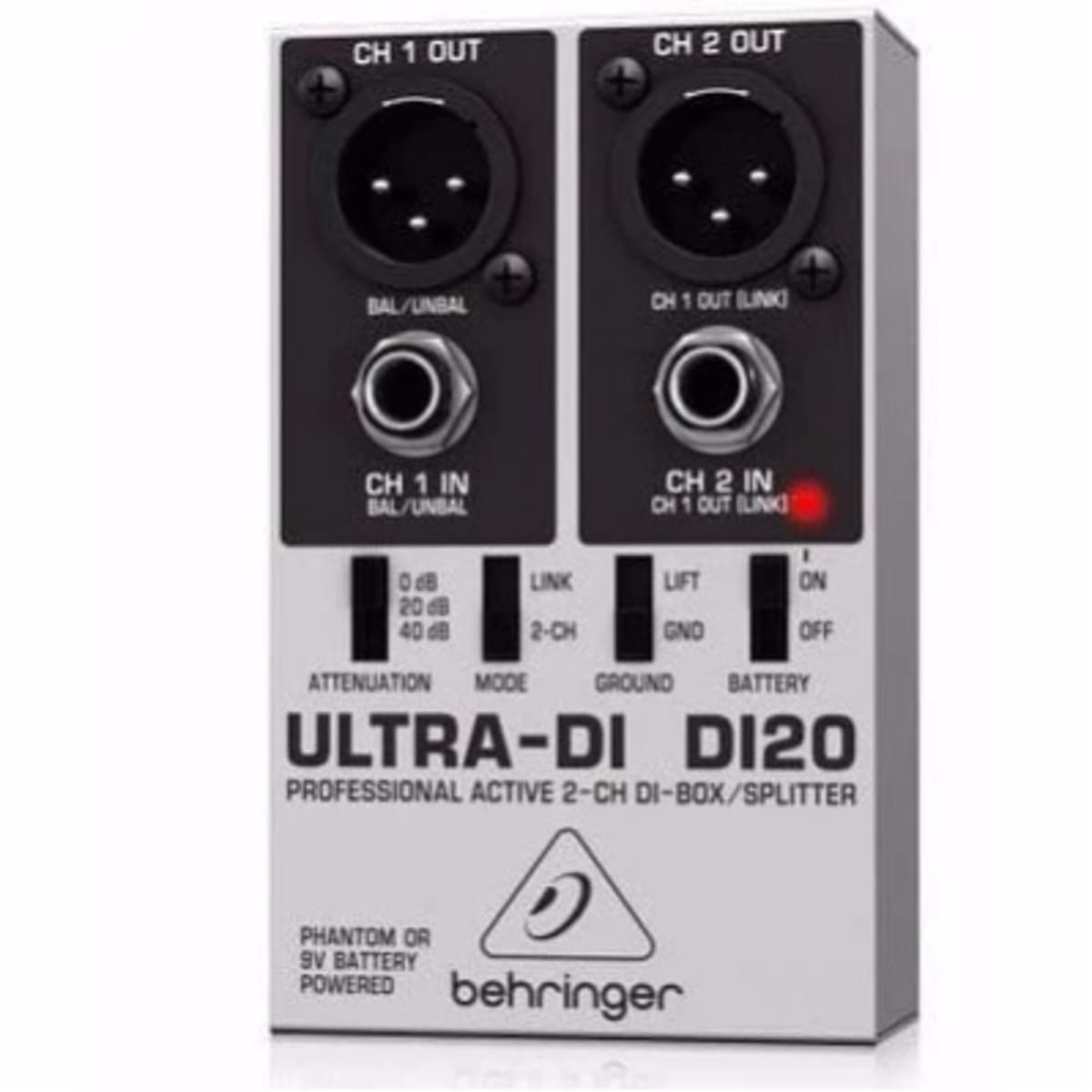 Behringer Ultra-di Di20 Professional Active 2-channel Di-box