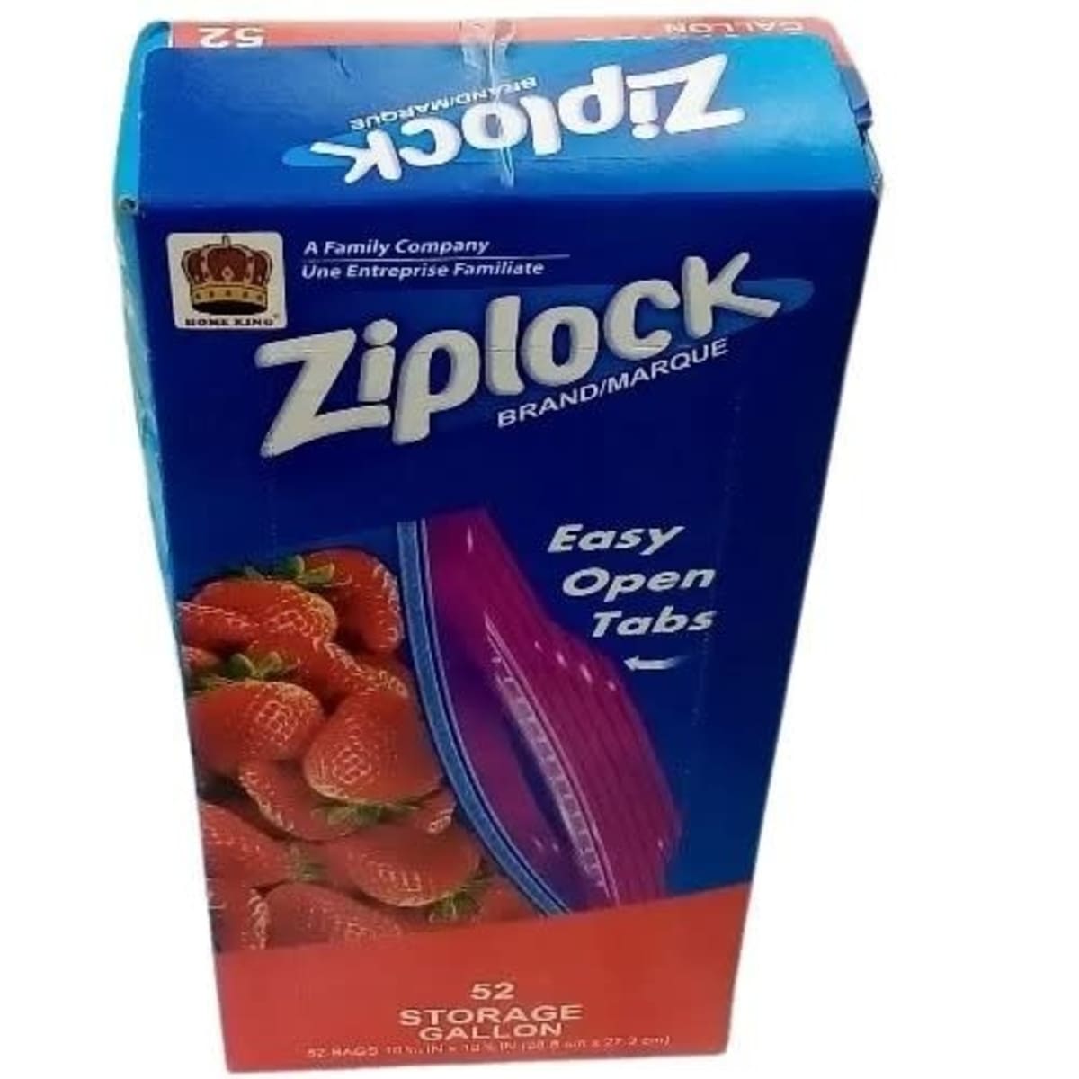 Ziploc Storage Bags, Blue, 20 Ct Gal - 1 Pkg - The Online Drugstore ©
