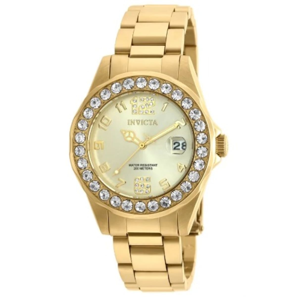 Invicta women's gold outlet watches
