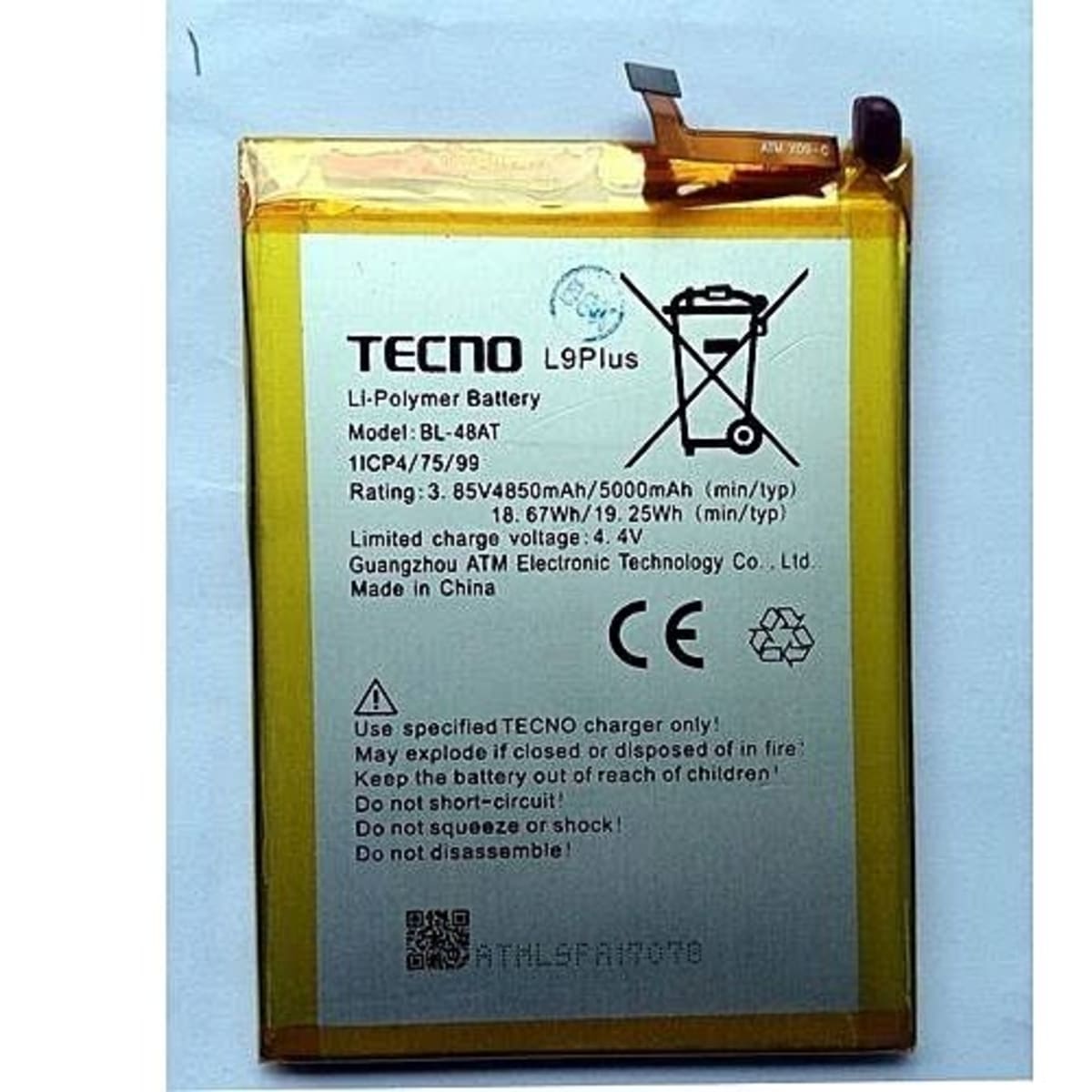 Tecno l9 battery model