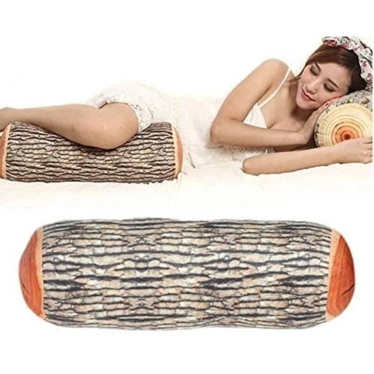 Pillow that looks shop like a log
