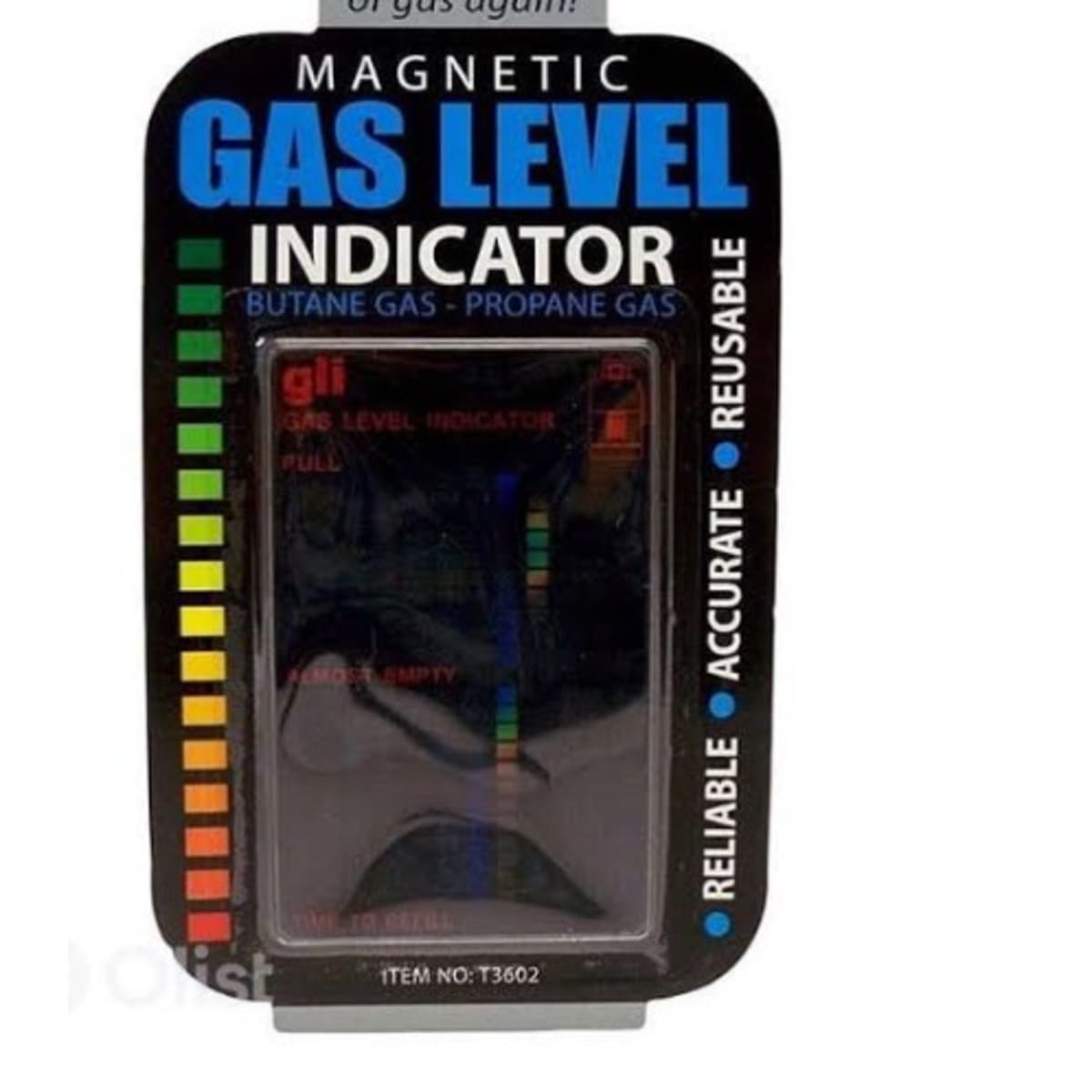 Magnetic gas level indicator
