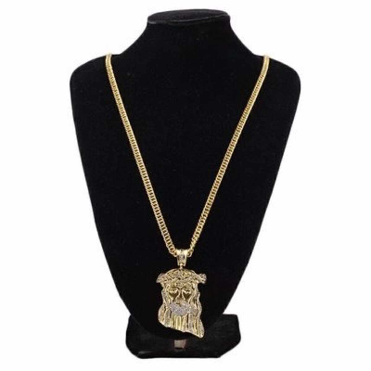 Mini jesus piece chain hot sale