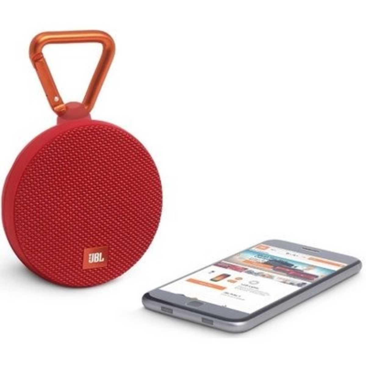 Clip 2 Rugged Waterproof Wireless Bluetooth Speaker Red