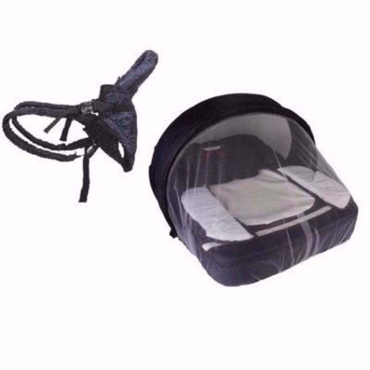 Mosquito net store for baby carrier