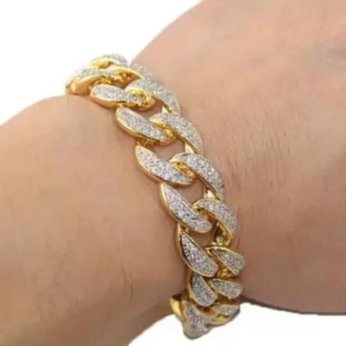 Gold Plated Iced Out Miami Cuban Bracelet Konga Online Shopping