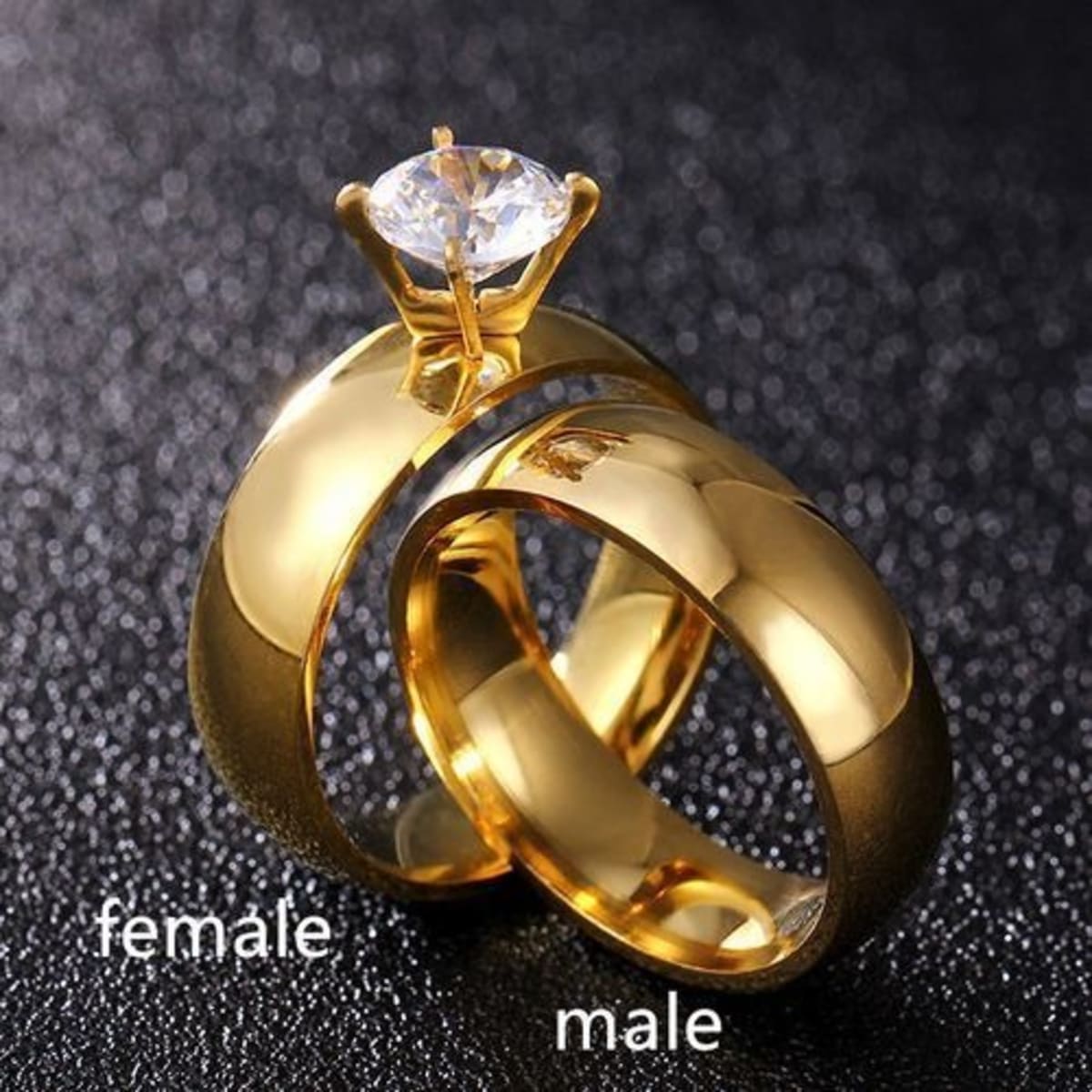 Gold plated hotsell wedding bands