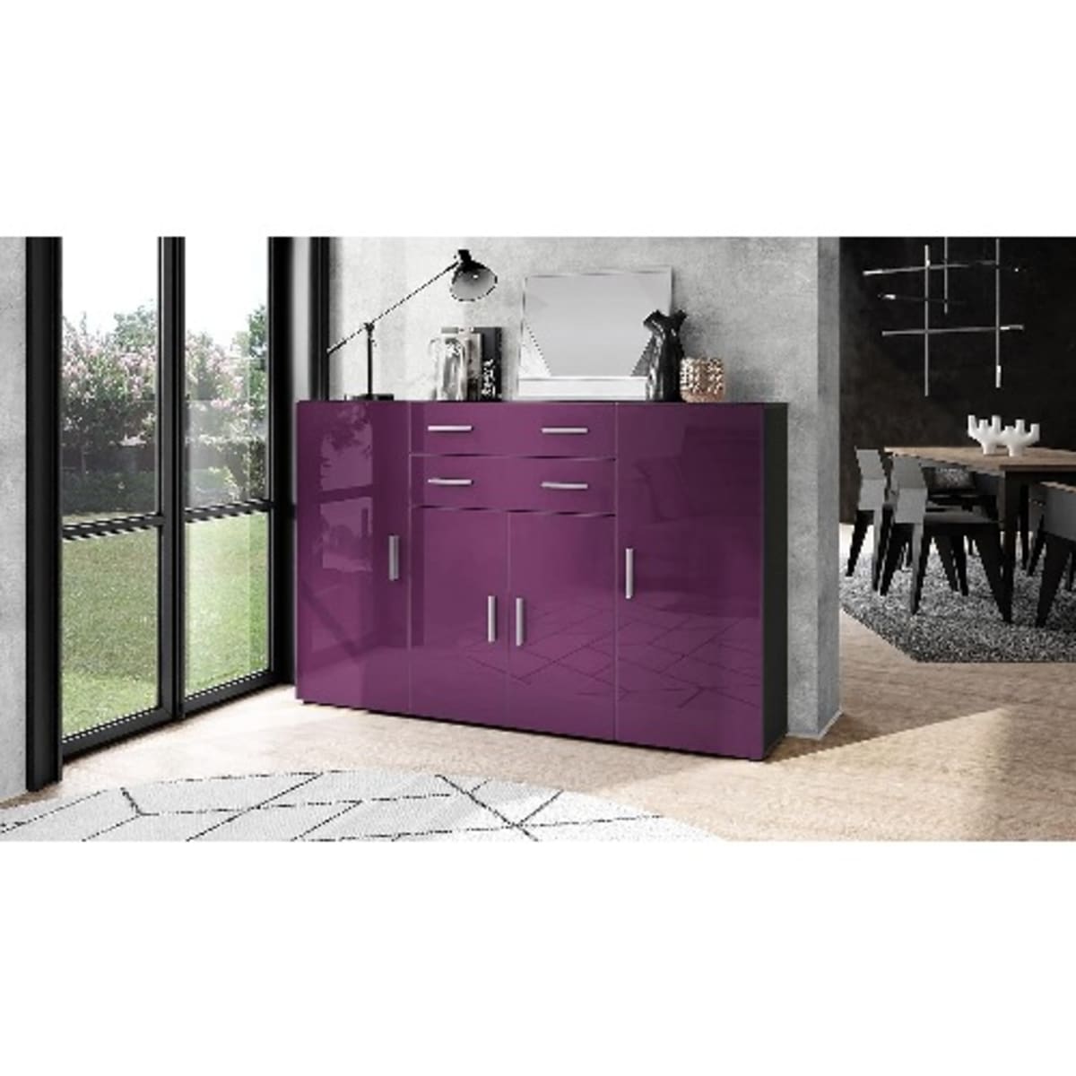Purple sideboard hot sale