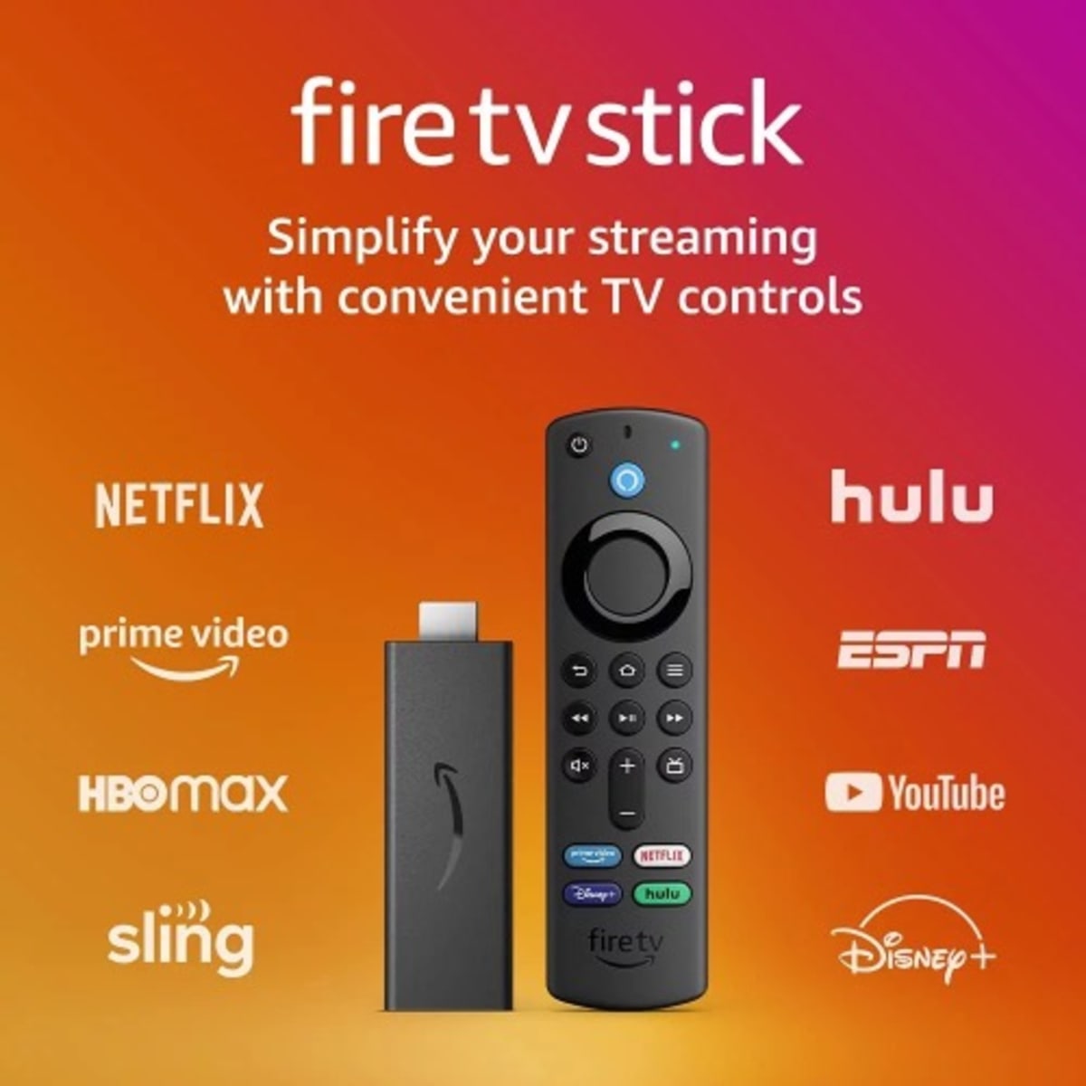 Fire Tv Stick Streaming Media Player - With Alexa Voice Remote