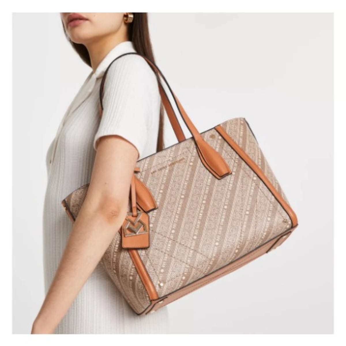 River Island Rsd Monogram Bag brown Konga Online Shopping