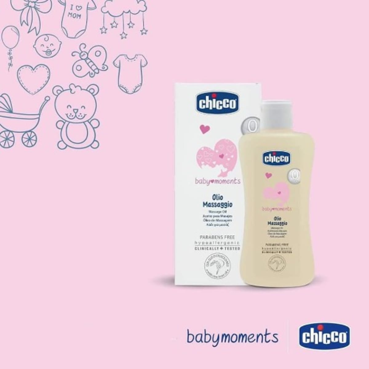 Chicco Baby Moments Massage Oil - 200ml