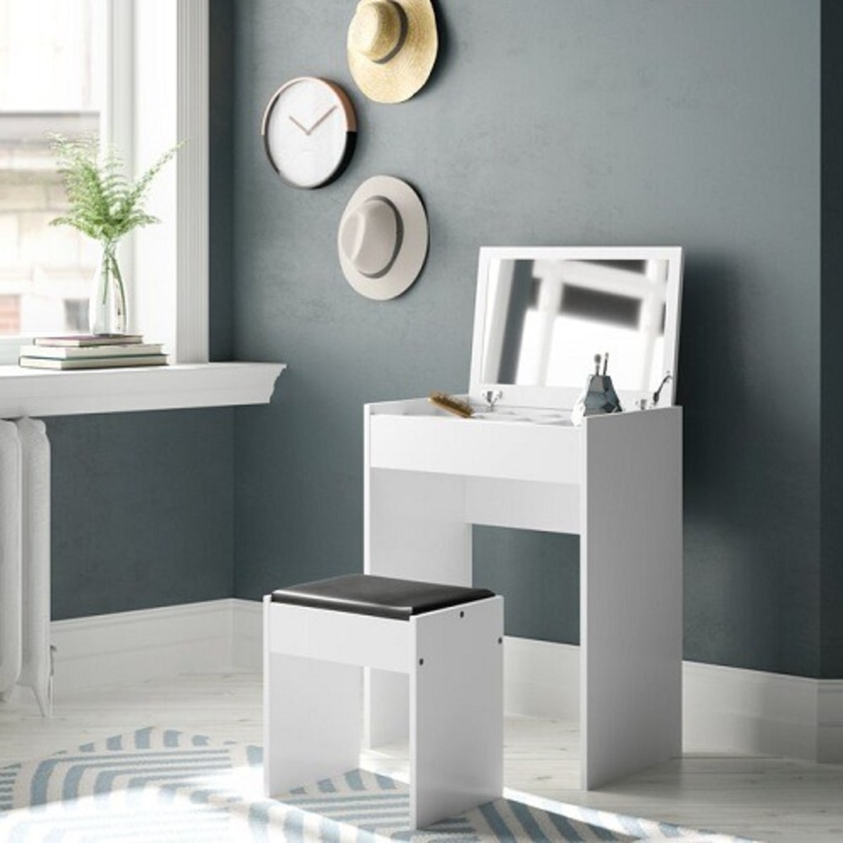 Admiral dressing table store set with mirror
